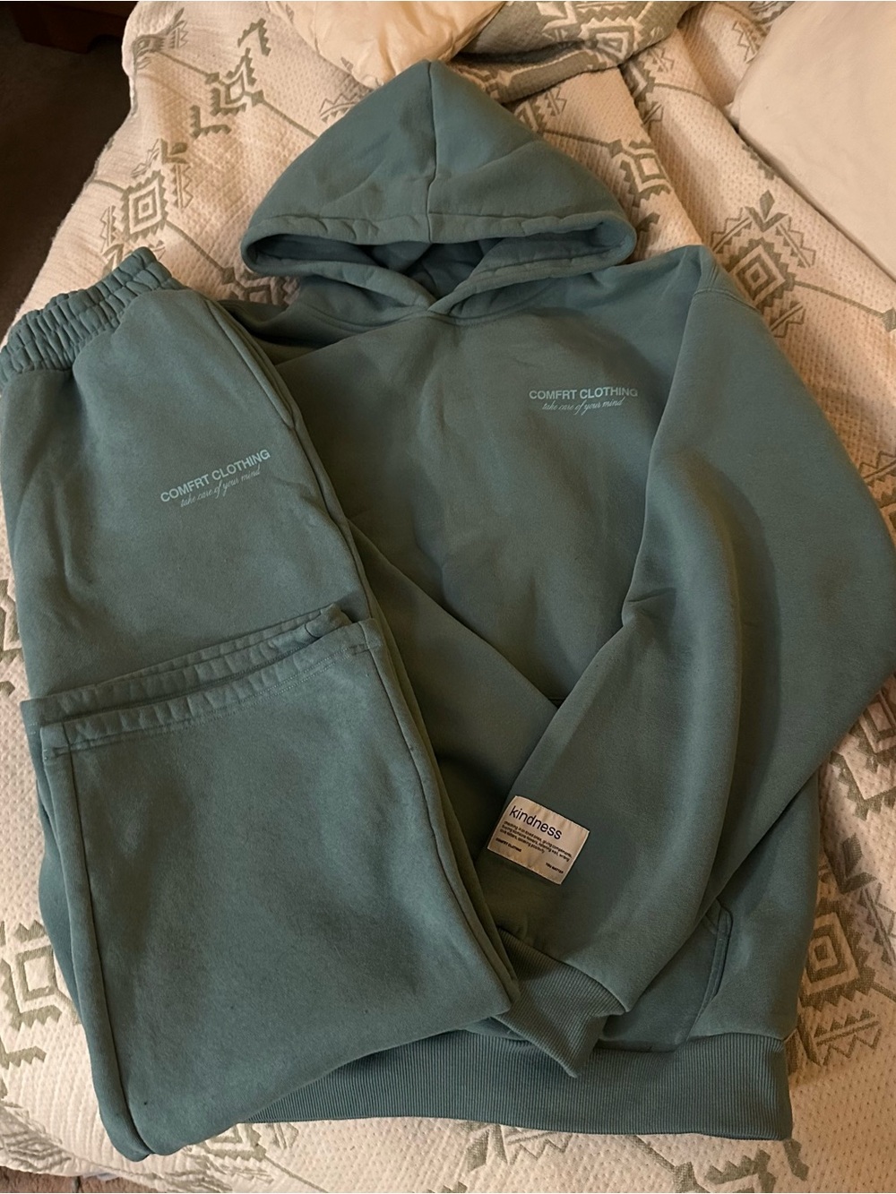 Comfrt Clothing Teal Hoodie & Sweatpants Set